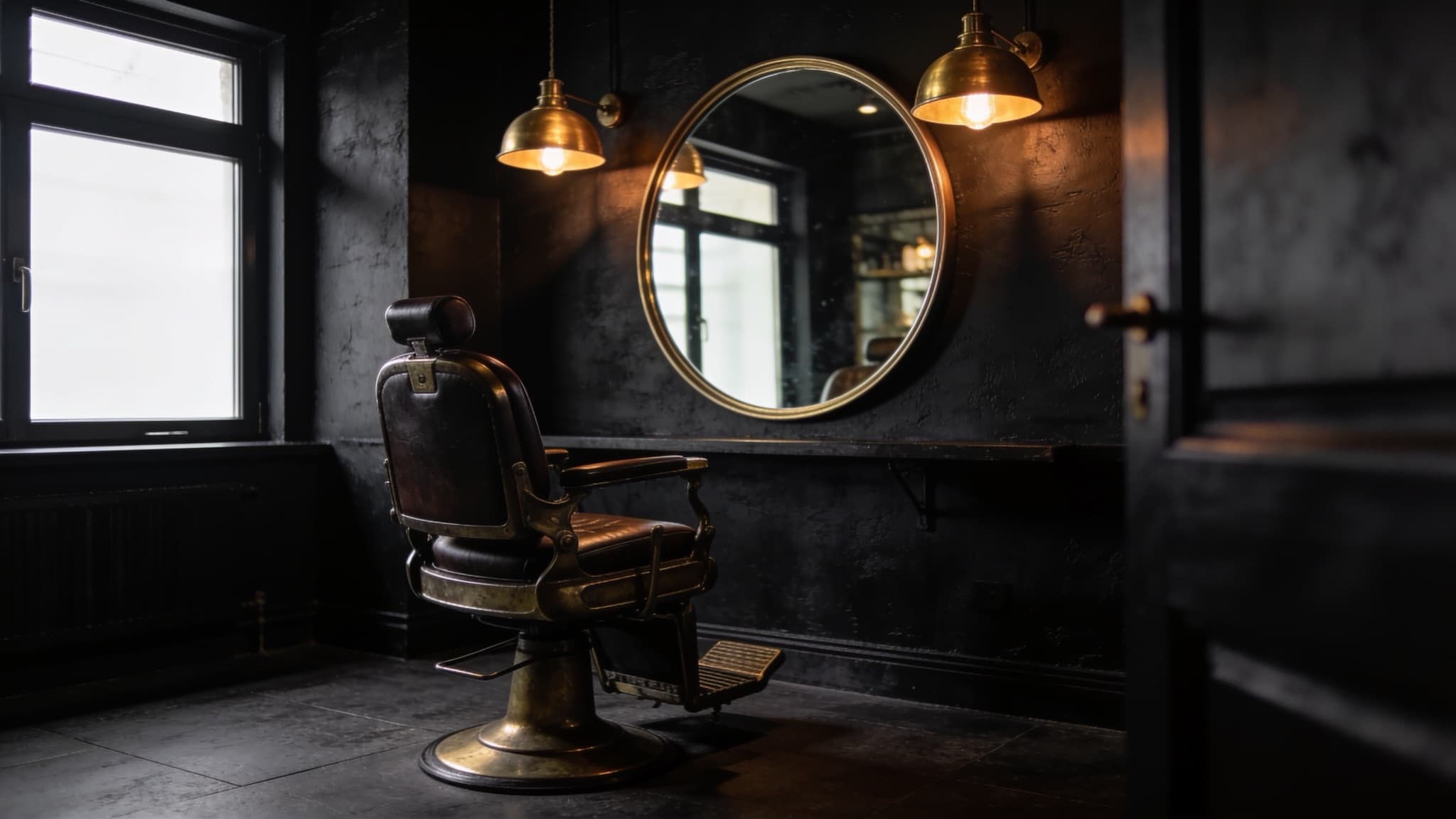 The Blade Barbershop Interieur